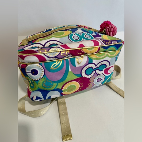 Coach Multicolor Patterned Backpack - Picture 9 of 16